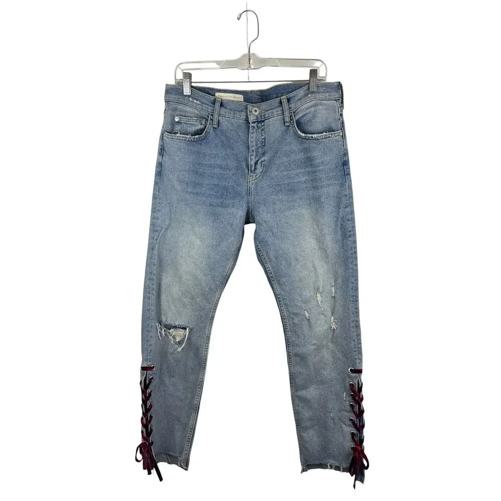 Anthropologie Pilcro Lace Up Jeans - Picture 2 of 6